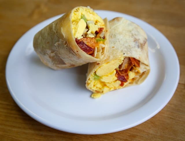 Meat & Potato Breakfast Burrito.