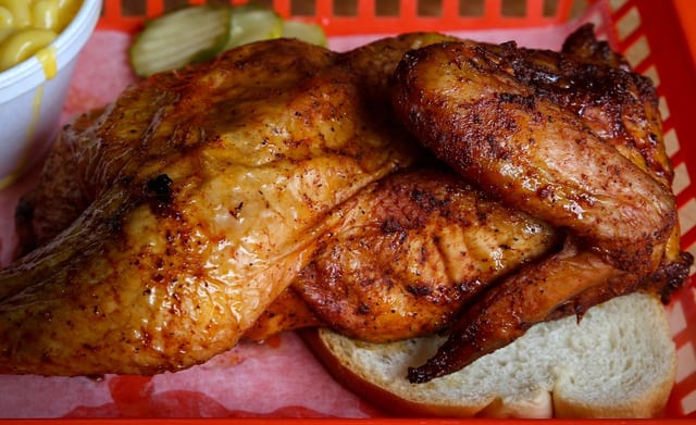 Half Slow Smoked Chicken.